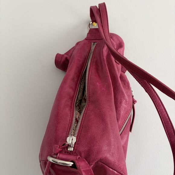 HOBO The Original Magenta Bucket Bag Backpack Leather Handbag-see descriptions - Picture 8 of 12